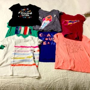 Girls size 6/6x short sleeve shirt bundle